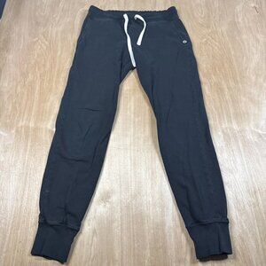 American Giant Men’s Black Jogger Sweatpants Drawstring Made In USA Sz Small